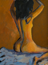 Back – oil painting by Peter Gulian