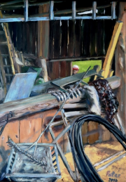 Barn – oil painting by Peter Gulian
