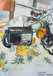 News – watercolour by Peter Gulian
