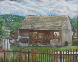 Village – oil painting by Peter Gulian