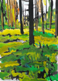 Forest– watercolour painting by Peter Gulian