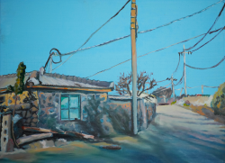 Village – oil painting by Peter Gulian