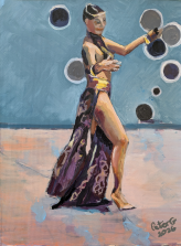 Dancer – oil painting by Peter Gulian